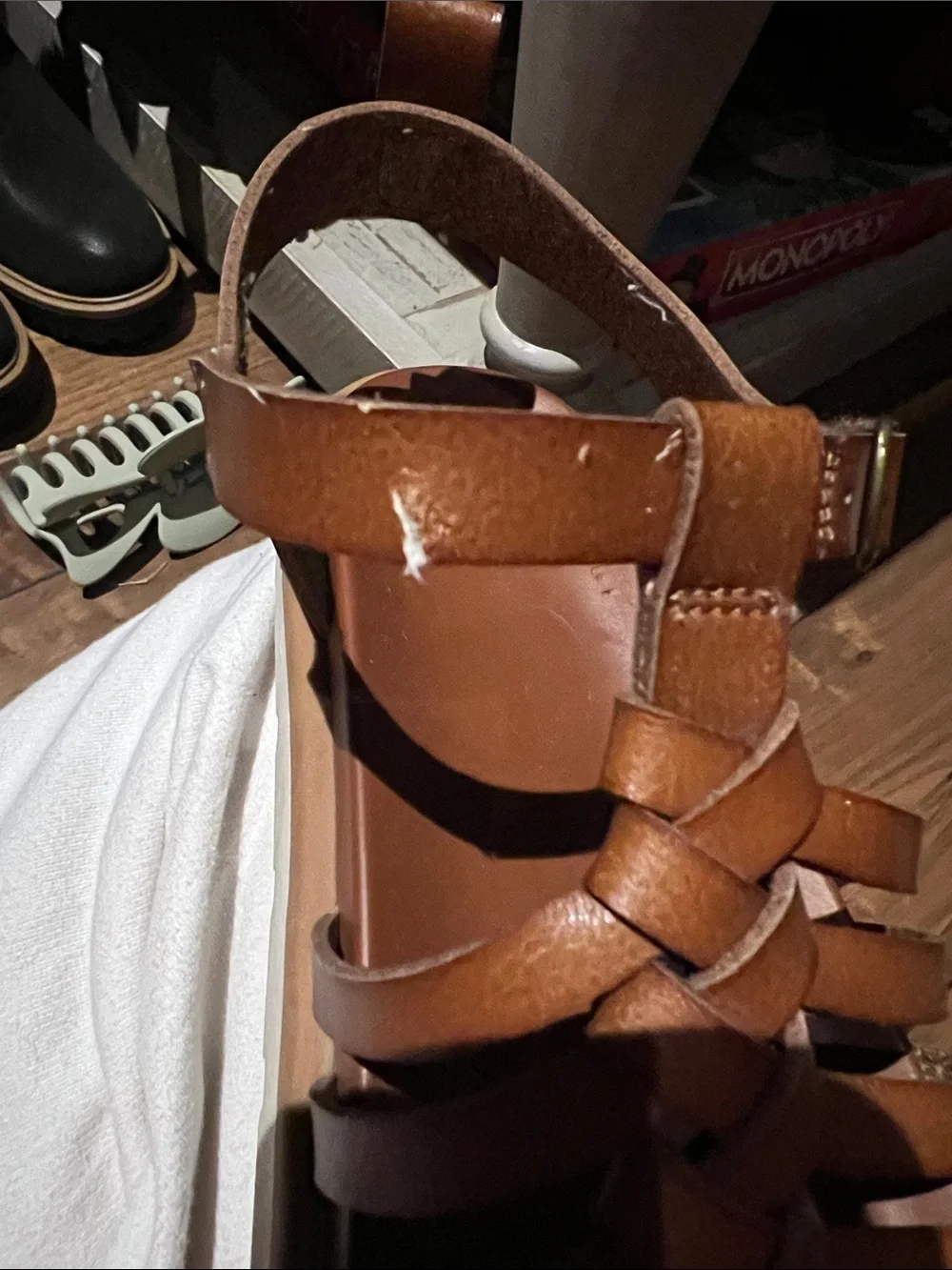 Girl’s Brown Strappy Gladiator Sandal